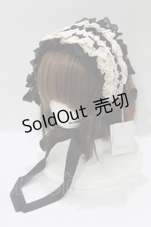 画像: Hoshibako Works / リリアンヌ姉妹ヘッドドレス  ブラック H-26-02-12-069-LO-AC-NS-ZH