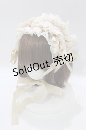 画像: Hoshibako Works / リリアンヌ姉妹ヘッドドレス  生成り H-26-02-12-071-LO-AC-NS-ZH