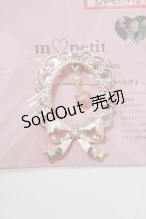 画像: m petit by misako / TT*AMリボンブローチ  ゴールド H-26-02-12-076-LO-AC-NS-ZH