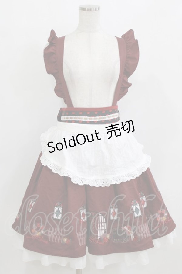 画像1: Amavel / 大正浪漫の夢紀行ミドルスカート Free ワイン H-26-02-12-079-CA-SK-NS-ZH (1)