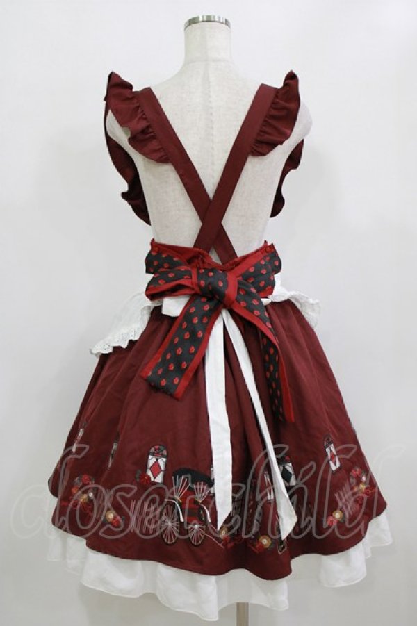 画像3: Amavel / 大正浪漫の夢紀行ミドルスカート Free ワイン H-26-02-12-079-CA-SK-NS-ZH (3)