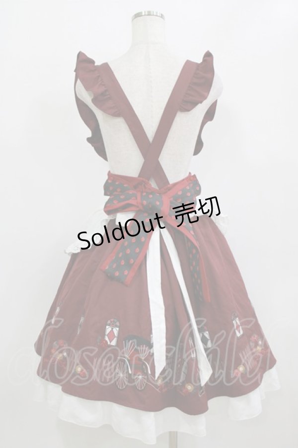 画像3: Amavel / 大正浪漫の夢紀行ミドルスカート Free ワイン H-26-02-12-079-CA-SK-NS-ZH (3)