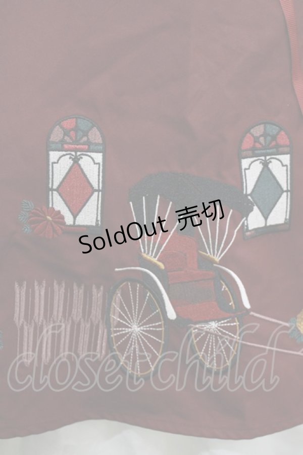 画像4: Amavel / 大正浪漫の夢紀行ミドルスカート Free ワイン H-26-02-12-079-CA-SK-NS-ZH (4)