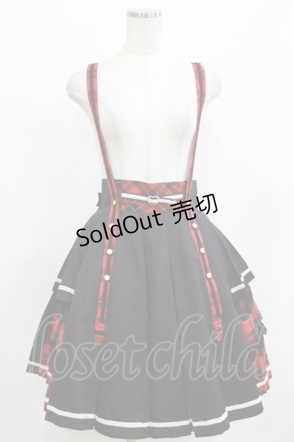 画像4: Angelic Pretty / Bunny College Academy Set Free ブラック/レッド H-26-02-12-009-AP-OP-NS-ZH (4)