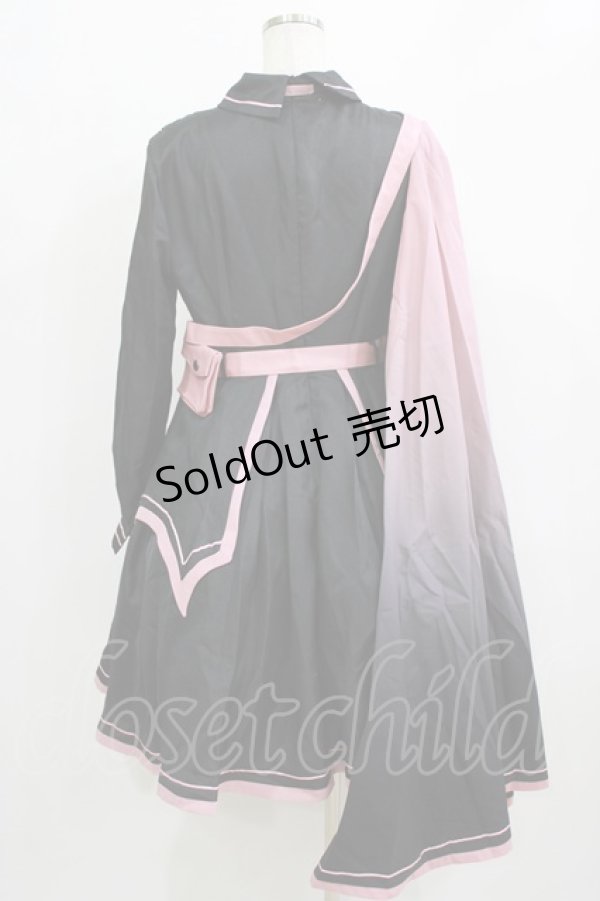 画像5: 春 （海外ロリータブランド） / 譚英戦姫ワンピースセット L ブラック/ピンク H-26-02-12-001-GO-OP-NS-ZH (5)