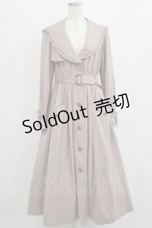 画像: Ank Rouge / セーラーカラーロングトレンチコート M ピンク H-26-02-12-013-CA-CO-NS-ZH