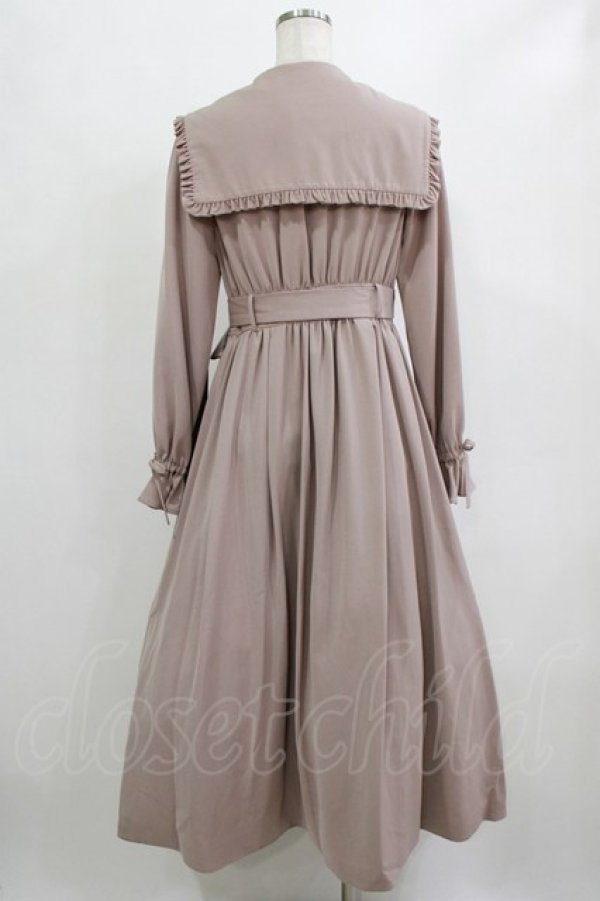 画像3: Ank Rouge / セーラーカラーロングトレンチコート M ピンク H-26-02-12-013-CA-CO-NS-ZH (3)