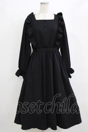 画像: m petit by misako / フリルワンピース L ブラック H-26-02-12-015-LO-OP-NS-ZH