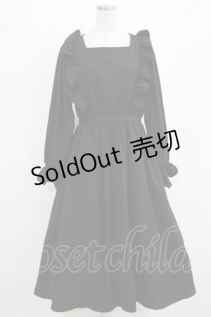 画像: m petit by misako / フリルワンピース L ブラック H-26-02-12-015-LO-OP-NS-ZH