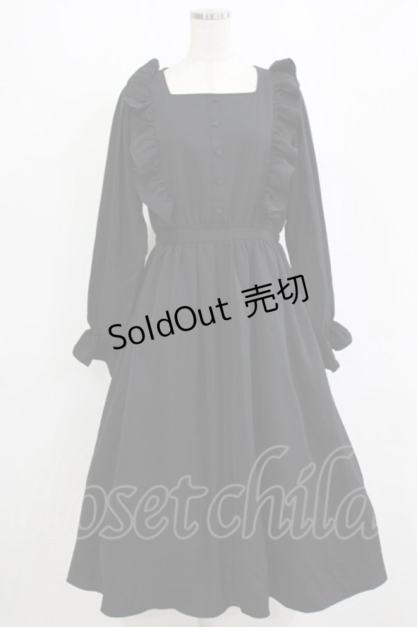 画像1: m petit by misako / フリルワンピース L ブラック H-26-02-12-015-LO-OP-NS-ZH (1)