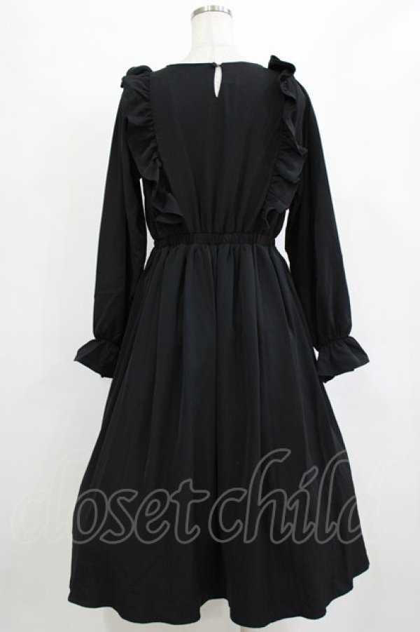 画像3: m petit by misako / フリルワンピース L ブラック H-26-02-12-015-LO-OP-NS-ZH (3)