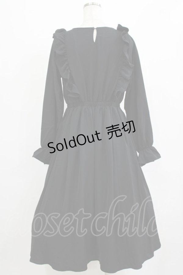 画像3: m petit by misako / フリルワンピース L ブラック H-26-02-12-015-LO-OP-NS-ZH (3)