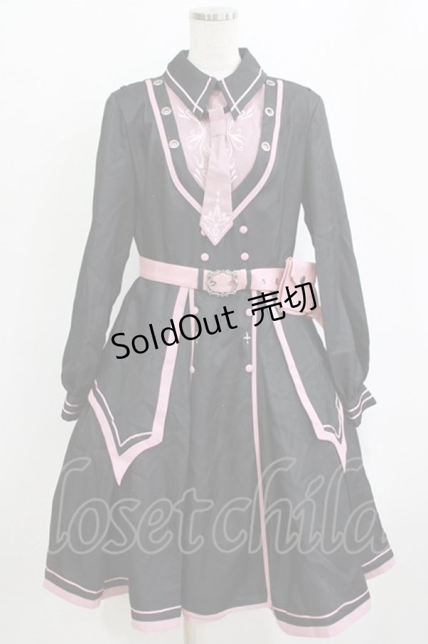 画像8: 春 （海外ロリータブランド） / 譚英戦姫ワンピースセット L ブラック/ピンク H-26-02-12-001-GO-OP-NS-ZH (8)