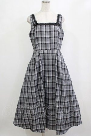 画像: m petit by misako / AMCHKスクエアネックジャンパースカート LL グレー H-26-02-12-018-LO-OP-NS-ZH