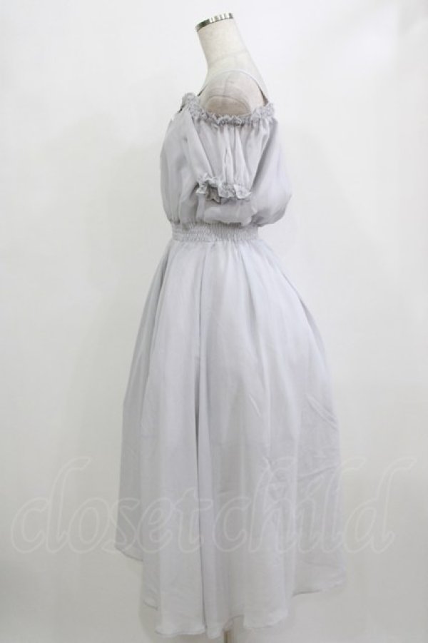 画像2: Ank Rouge / オフショルシフォンロングワンピース M グレー H-26-02-12-021-CA-OP-NS-ZH (2)
