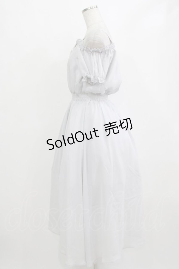 画像2: Ank Rouge / オフショルシフォンロングワンピース M グレー H-26-02-12-021-CA-OP-NS-ZH (2)