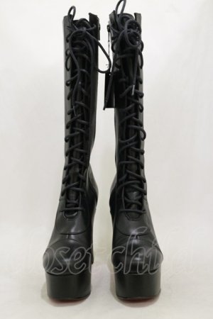 画像: Na+H / ブーツ M ブラック H-26-02-13-001-PU-SH-KB-ZH