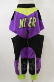 画像2: NieR Clothing / CYBER DESIGN SIDE CUT OUT PANTS F 黒 H-26-02-13-041-PU-PA-AK-ZH (2)