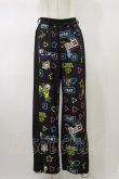 画像1: NieR Clothing / 総柄パンツ F 黒 H-26-02-13-042-PU-PA-AK-ZH (1)