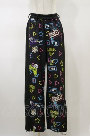 画像: NieR Clothing / 総柄パンツ F 黒 H-26-02-13-042-PU-PA-AK-ZH