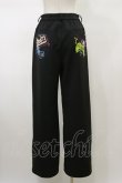 画像2: NieR Clothing / 総柄パンツ F 黒 H-26-02-13-042-PU-PA-AK-ZH (2)