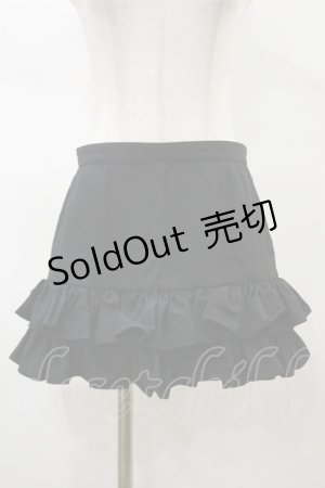 画像: Na+H / フリルスカート  ブラック H-26-02-13-047-PU-SK-KB-ZH