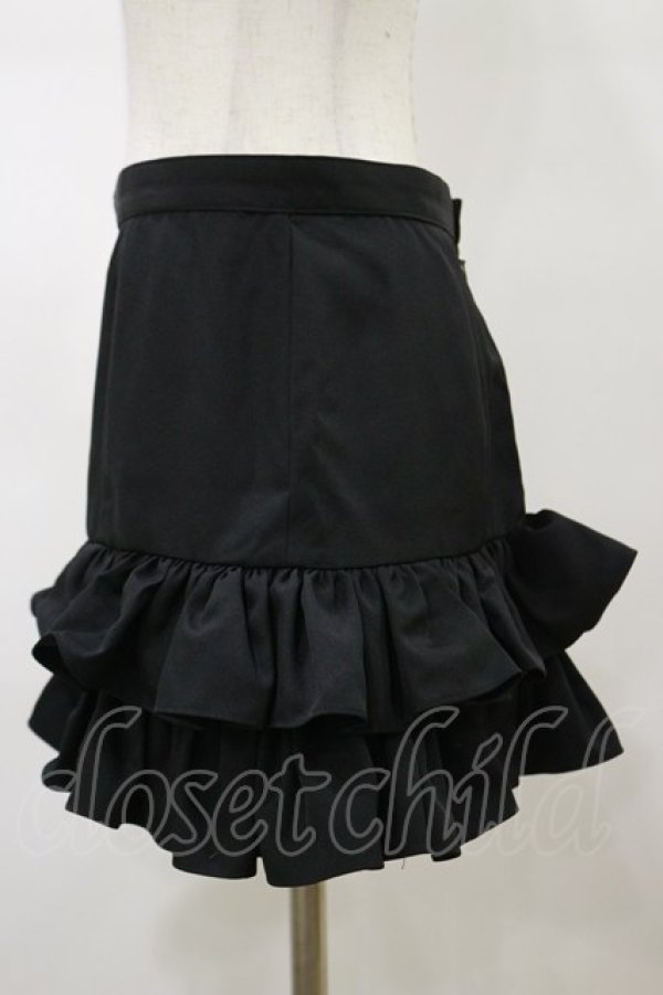 画像3: Na+H / フリルスカート  ブラック H-26-02-13-047-PU-SK-KB-ZH (3)