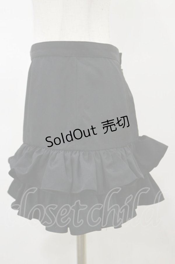 画像3: Na+H / フリルスカート  ブラック H-26-02-13-047-PU-SK-KB-ZH (3)