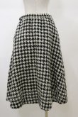 画像2: Jane Marple Dans Le Salon / ハウンドトゥースフレアスカート  ブラック×オフホワイト H-26-02-13-053-JM-SK-KB-ZH (2)