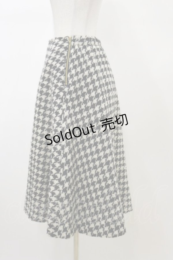 画像3: Jane Marple Dans Le Salon / ハウンドトゥースフレアスカート  ブラック×オフホワイト H-26-02-13-053-JM-SK-KB-ZH (3)