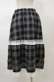 画像2: merry jenny / タックフリルミディスカート  ネイビーチェック H-26-02-13-054-LO-SK-KB-ZH (2)