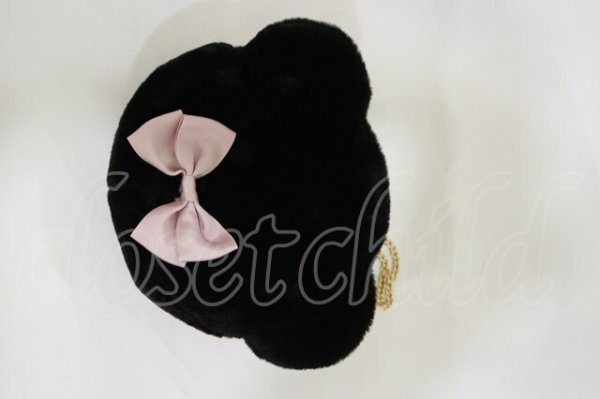 画像1: m petit by misako / AM*クマサンポーチ  ブラック H-26-02-13-007-LO-ZA-KB-ZH (1)