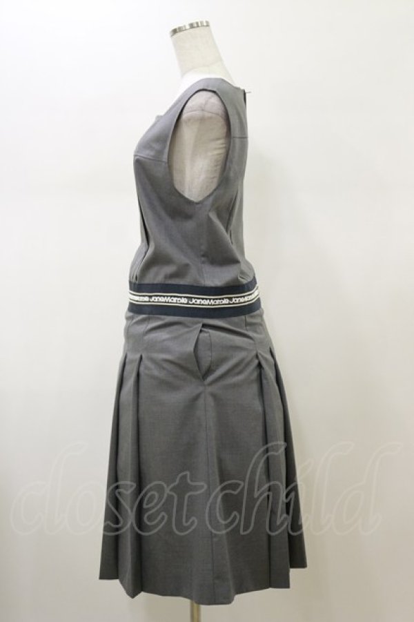 画像3: Jane Marple / Logo lace yoke dormitory dress  ミックスグレー H-26-02-13-060-JM-OP-KB-ZH (3)