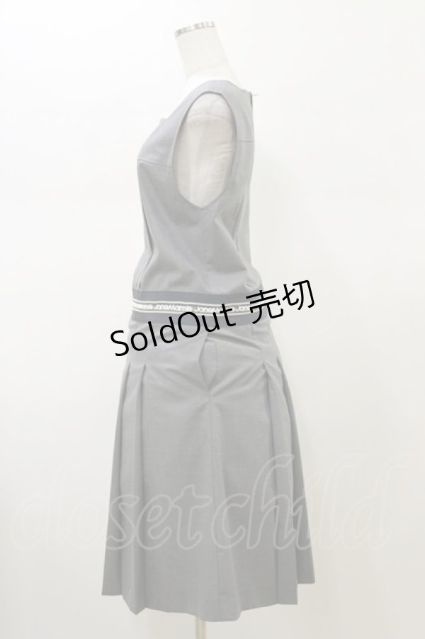 画像3: Jane Marple / Logo lace yoke dormitory dress  ミックスグレー H-26-02-13-060-JM-OP-KB-ZH (3)