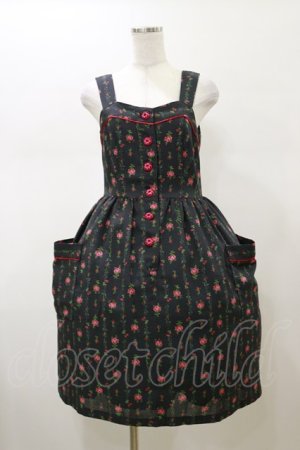 画像: MILK / ローズガーランドドレス  ブラックフラワー H-26-02-13-061-ML-OP-KB-ZH