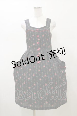画像: MILK / ローズガーランドドレス  ブラックフラワー H-26-02-13-061-ML-OP-KB-ZH
