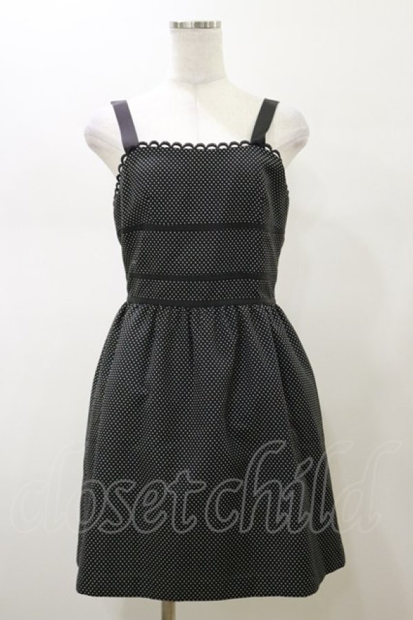 画像1: MILK / ドットワンピース  ブラック H-26-02-13-062-ML-OP-KB-ZH (1)
