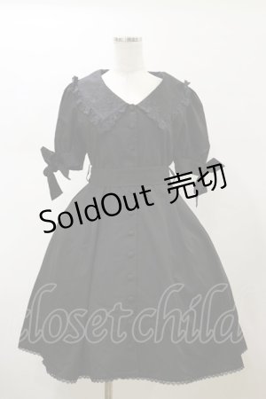 画像: Sheglit / "Prairie"リボンワンピース  ブラック H-26-02-13-065-EL-OP-KB-ZH