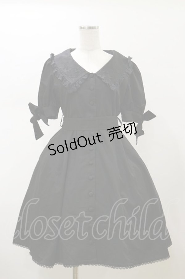 画像1: Sheglit / "Prairie"リボンワンピース  ブラック H-26-02-13-065-EL-OP-KB-ZH (1)