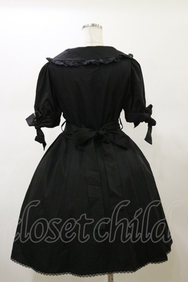 画像2: Sheglit / "Prairie"リボンワンピース  ブラック H-26-02-13-065-EL-OP-KB-ZH (2)