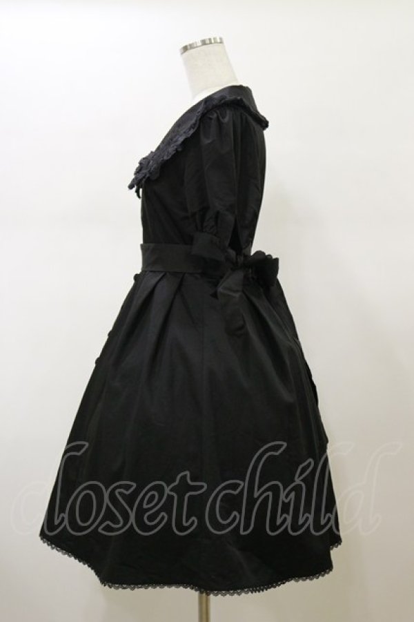 画像3: Sheglit / "Prairie"リボンワンピース  ブラック H-26-02-13-065-EL-OP-KB-ZH (3)