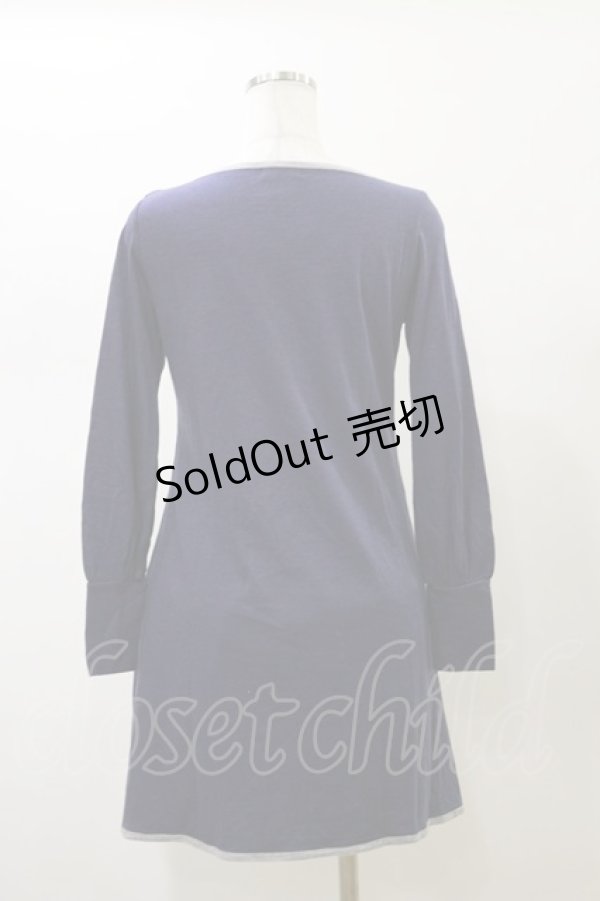 画像2: MILK / リボンカットワンピース  ネイビー H-26-02-13-067-ML-OP-KB-ZH (2)