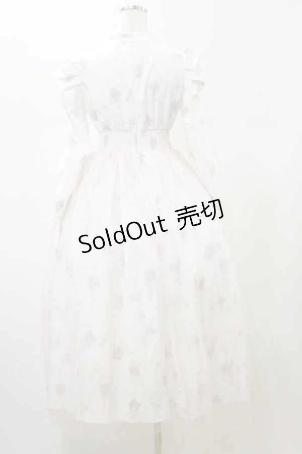 画像2: An MILLE / フラワーチュールフレアワンピース  ピンク H-26-02-13-073-EL-OP-KB-ZH (2)