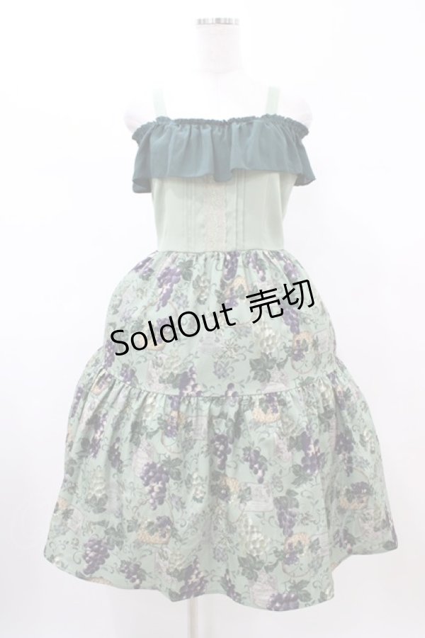 画像1: axes femme POETIQUE / ヴァンダンジュ2wayワンピース M グリーン H-26-02-13-1035-AX-OP-NS-ZH (1)