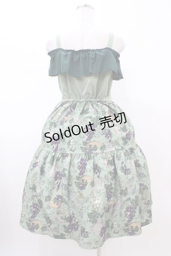 画像2: axes femme POETIQUE / ヴァンダンジュ2wayワンピース M グリーン H-26-02-13-1035-AX-OP-NS-ZH (2)