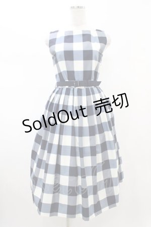 画像: an another angelus / ブロックチェックノースリーブワンピース Free NAVY H-26-02-13-1036-CA-OP-NS-ZH