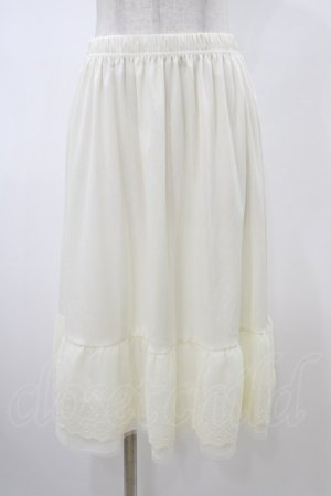 画像: axes femme / 選べる着丈レースペチスカート M 生成り H-26-02-13-1041-AX-SK-NS-ZH
