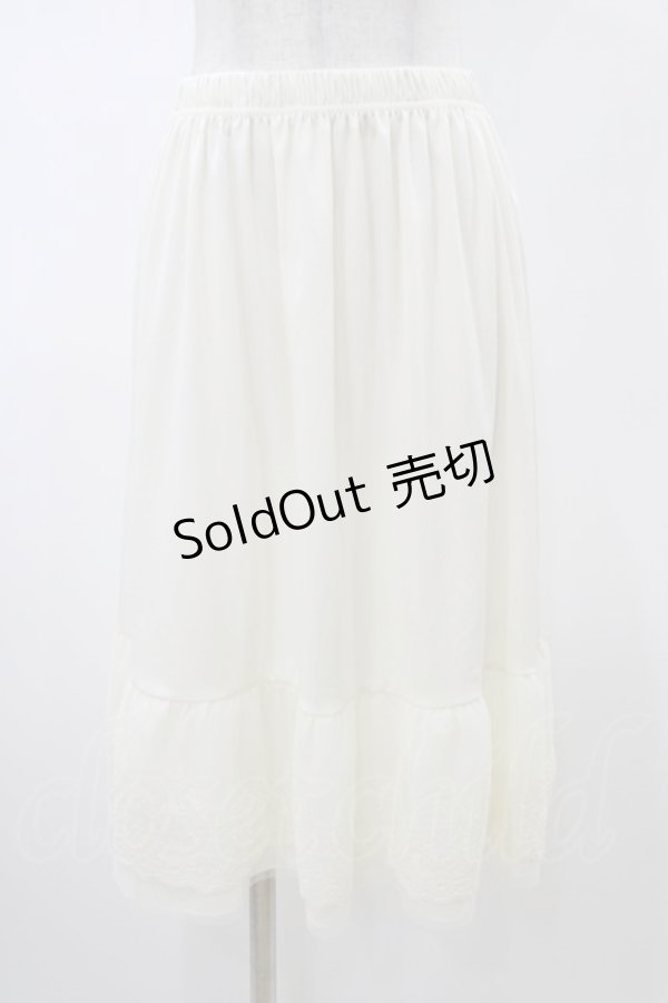 画像1: axes femme / 選べる着丈レースペチスカート M 生成り H-26-02-13-1041-AX-SK-NS-ZH (1)