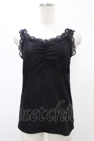 画像: axes femme / 3WAY総レースタンクトップ M ブラック H-26-02-13-1042-AX-TO-NS-ZH