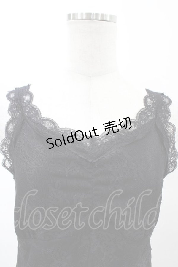 画像3: axes femme / 3WAY総レースタンクトップ M ブラック H-26-02-13-1042-AX-TO-NS-ZH (3)